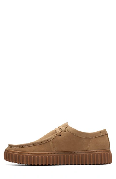 Clarks Signature Man Lace-up Shoes Camel Size 9 Leather In Dark Sand Suede