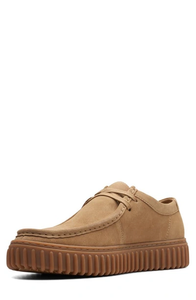Clarks Signature Man Lace-up Shoes Camel Size 9 Leather In Dark Sand Suede