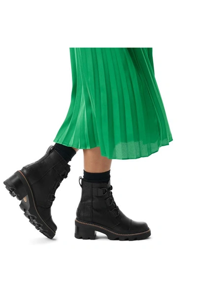 Shop Sorel Joan Now Lace-up Boot In Black/ Black