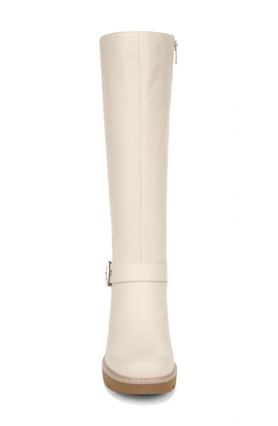 Shop Naturalizer Darry Water Repellent Knee High Boot In Porcelain Beige Leather