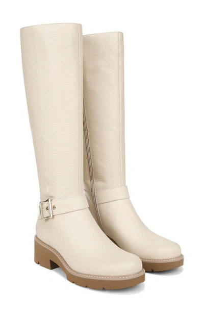 Shop Naturalizer Darry Water Repellent Knee High Boot In Porcelain Beige Leather