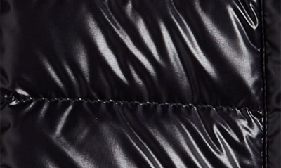 Moncler Bourne Shiny Nylon Down Jacket In Blue Navy