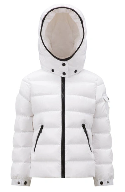 Shop Moncler Kids' Bady Water Resistant Hooded Down Puffer Jacket In White