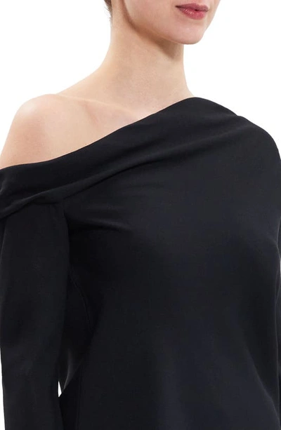 Shop Theory Rosina One-shoulder Top In Black