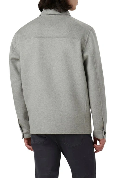 Bugatchi Pickstitch Wool Blend Jacket In Platinum