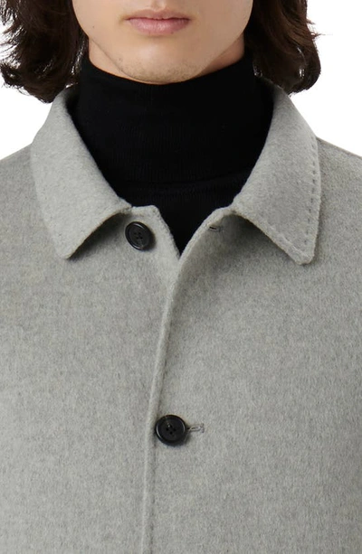 Shop Bugatchi Pickstitch Wool Blend Jacket In Platinum