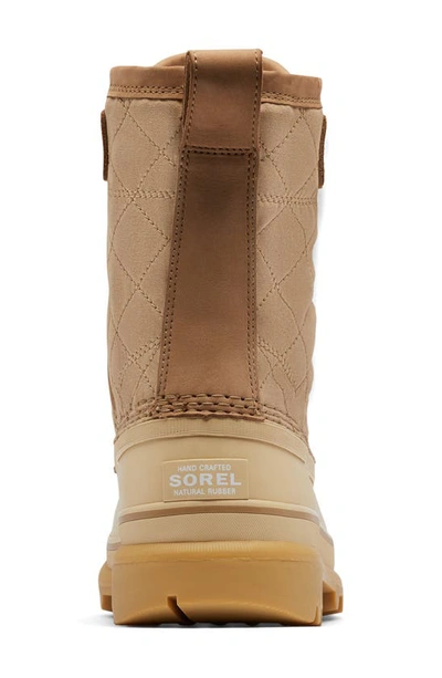 Shop Sorel Caribou Royal Waterproof Boot In Canoe/ Caribou Beige