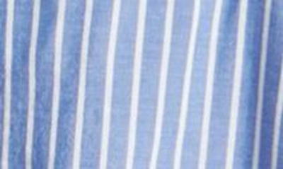Shop Beachlunchlounge Stripe Cotton & Modal Button-up Shirt In Monte Cavo