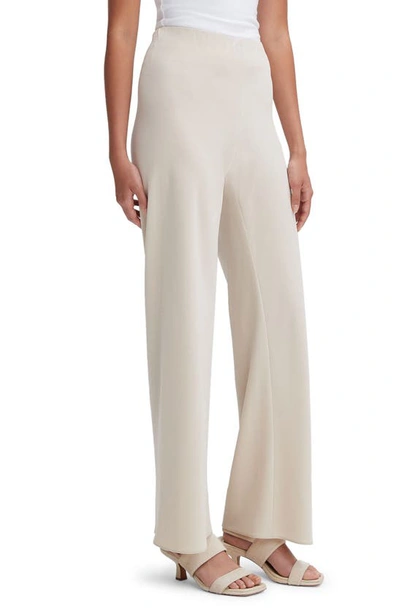 Vince Bias Cut High Waist Pants In Shell