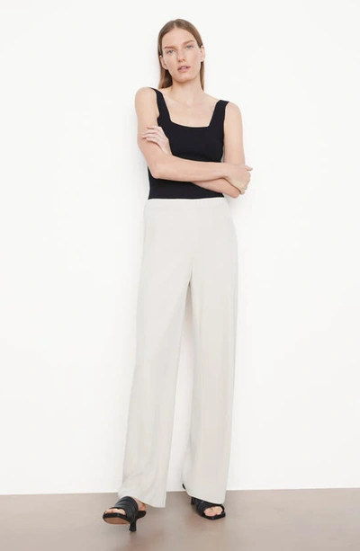 Vince Bias Cut High Waist Pants In Shell