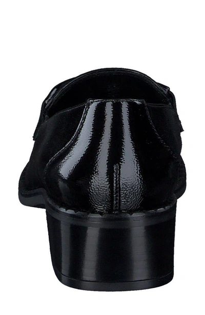 Shop Paul Green Salma Loafer In Black Crinkled Patent