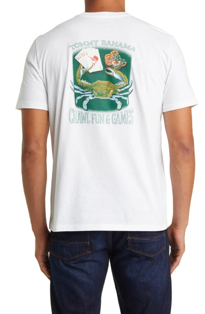 Shop Tommy Bahama Crawl Fun & Games Pocket Graphic T-shirt In White