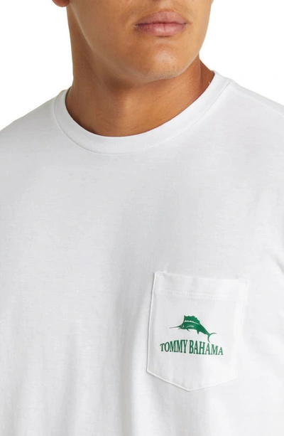 Shop Tommy Bahama Crawl Fun & Games Pocket Graphic T-shirt In White