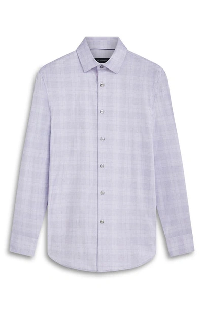 Bugatchi James Ooohcotton® Plaid Button-up Shirt In Lavender