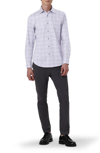 Bugatchi James Ooohcotton® Plaid Button-up Shirt In Lavender