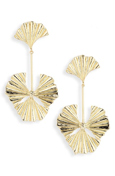 Shop Shashi Juliette Drop Earrings In Gold