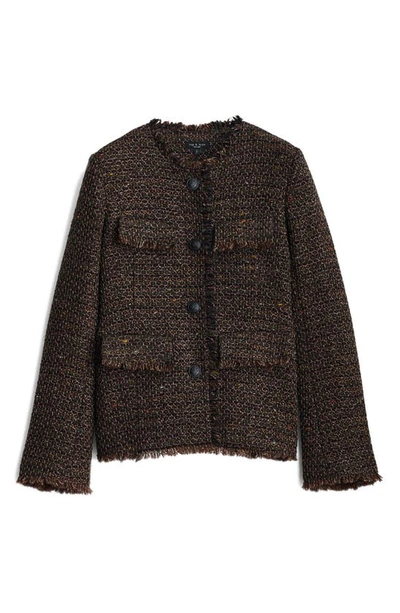Shop Rag & Bone Ezra Linton Tweed Blazer In Brown