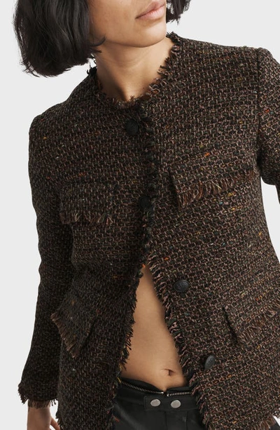 Shop Rag & Bone Ezra Linton Tweed Blazer In Brown