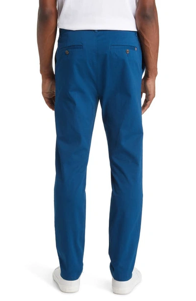 Shop Original Penguin Bedford Slim Fit Stretch Cotton Corduroy Chinos In Poseidon Blue