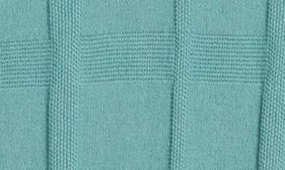 Shop Original Penguin Jacquard Knit Quarter Zip Polo In Oil Blue