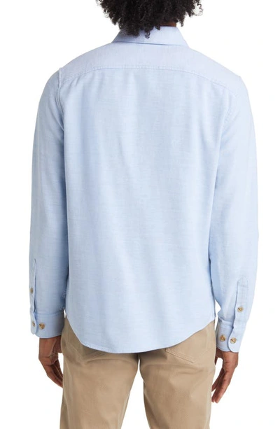 Shop Original Penguin Slim Fit Solid Overshirt In Azure Blue