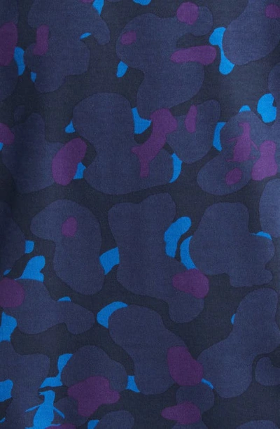 Shop Original Penguin Camouflage Polo In Dress Blues