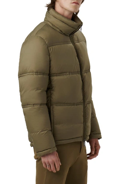 Bugatchi Water Repellent Insulated Puffer Jacket In Khaki