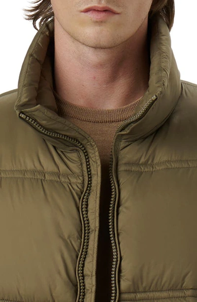 Bugatchi Water Repellent Insulated Puffer Jacket In Khaki