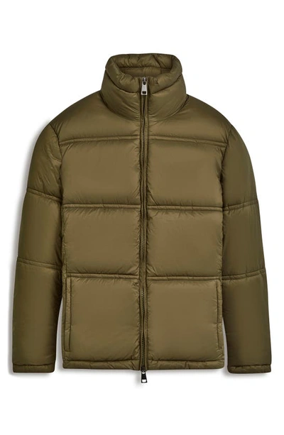 Bugatchi Water Repellent Insulated Puffer Jacket In Khaki