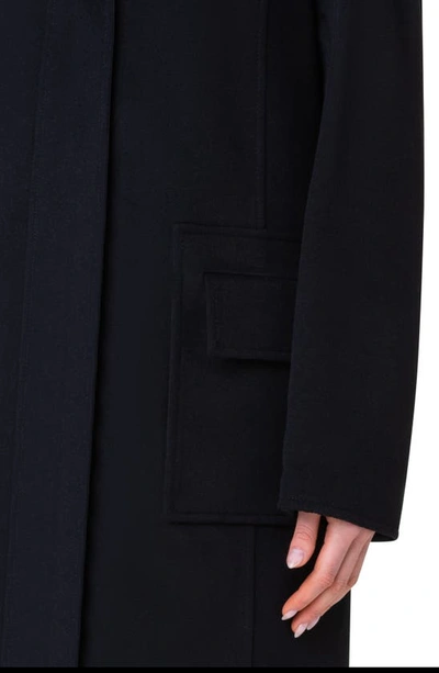 Akris Punto Duffle Reversible Hooded Coat In 009 Black