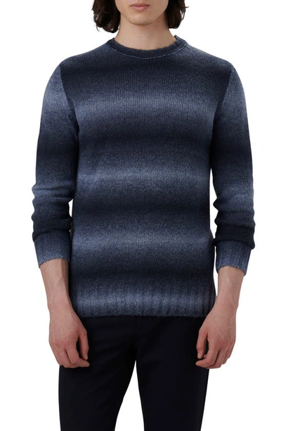 Shop Bugatchi Gradient Stripe Sweater In Night Blue