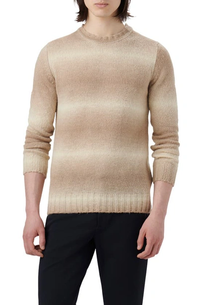 Shop Bugatchi Gradient Stripe Sweater In Chestnut