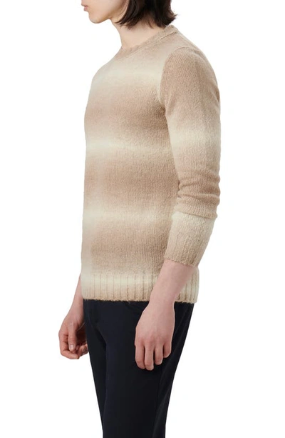 Bugatchi Gradient Stripe Sweater In Chestnut