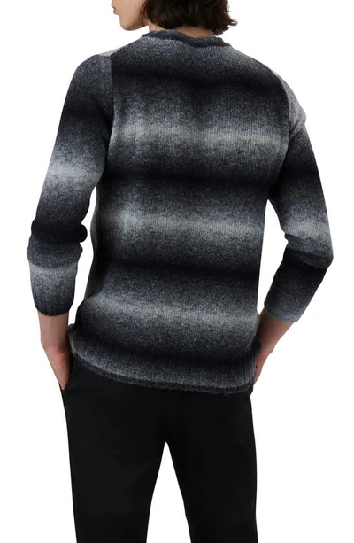 Bugatchi Gradient Stripe Sweater In Zinc