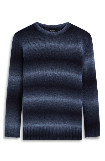 Shop Bugatchi Gradient Stripe Sweater In Night Blue