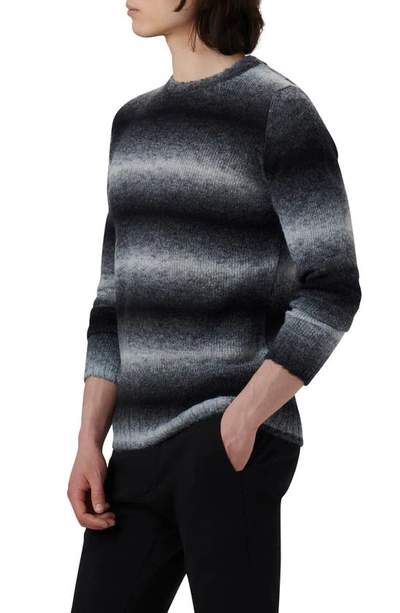 Bugatchi Gradient Stripe Sweater In Zinc