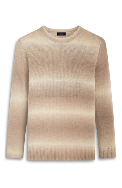 Bugatchi Gradient Stripe Sweater In Chestnut
