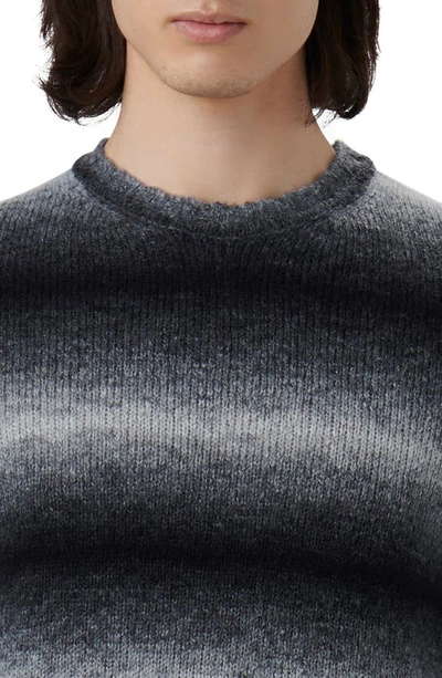 Bugatchi Gradient Stripe Sweater In Zinc