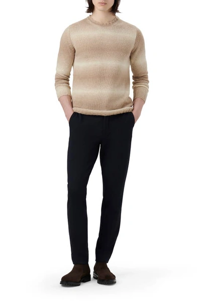 Bugatchi Gradient Stripe Sweater In Chestnut