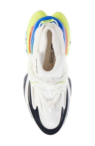 Shop Balmain Unicorn Sneaker In Gcs White Multi