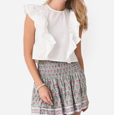 Deluc Coma Top In Off White In White