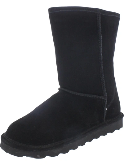 Shop Bearpaw Elle Short Wide Womens Suede Sheepskin Winter & Snow Boots In Multi