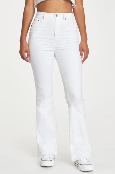 Shop Daze Go-getter Flare Jean In White