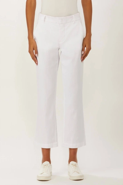 Shop Ecru Stills Cropped Flare Pant In White