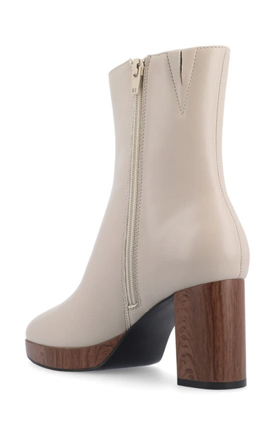 Journee Collection Romer Tru Comfort Platform Bootie In Taupe