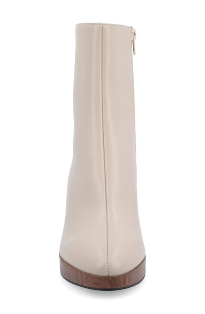 Journee Collection Romer Tru Comfort Platform Bootie In Taupe