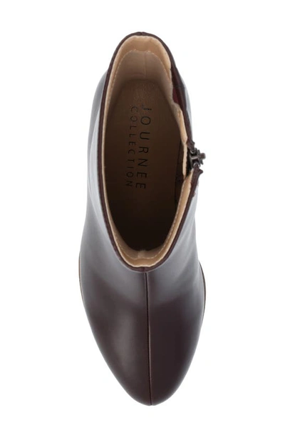 Journee Collection Romer Tru Comfort Platform Bootie In Brown