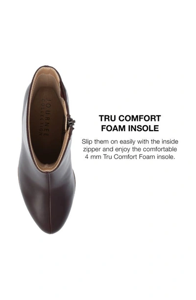 Journee Collection Romer Tru Comfort Platform Bootie In Brown