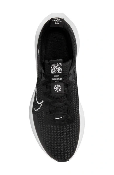 Shop Nike Interact Run Running Sneaker In Black/ White/ Anthracite