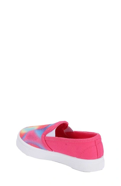 Shop Oomphies Kids' Madison Slip-on Sneaker In Hot Pink Tye Dye